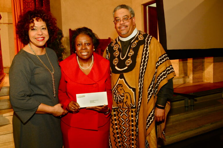 Lisa Bing Pastor Simpson and Christfund Grantee R Manning